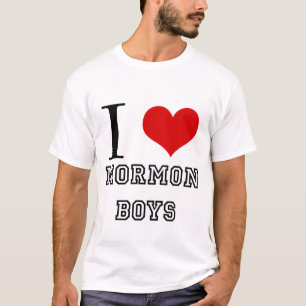 Camiseta Eu amo meninos do Mormon
