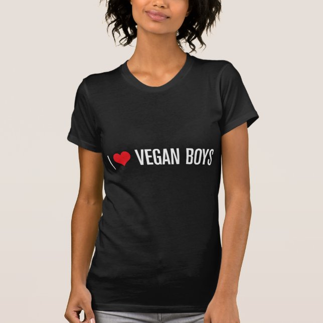 Camiseta Eu amo meninos do Vegan (Frente)