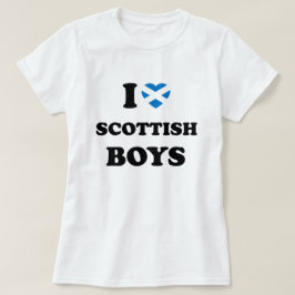 Camiseta Eu Amo Meninos Escoceses