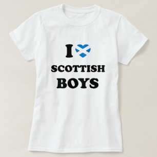 Camiseta Eu Amo Meninos Escoceses