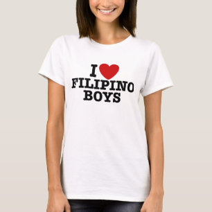 Camiseta Eu amo meninos filipinos