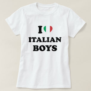 Camiseta Eu Amo Meninos Italianos