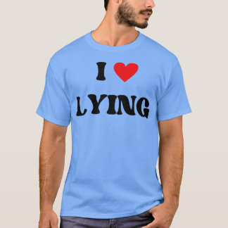 Camiseta eu amo mentir