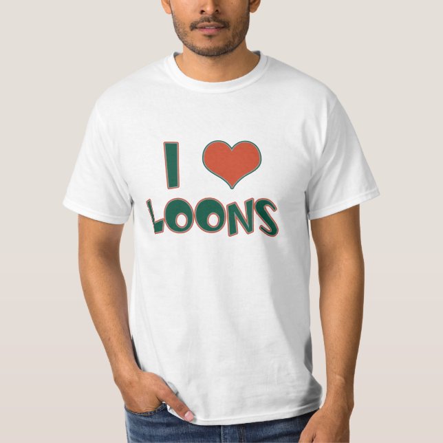 Camiseta Eu amo mergulhões-do-norte (Frente)