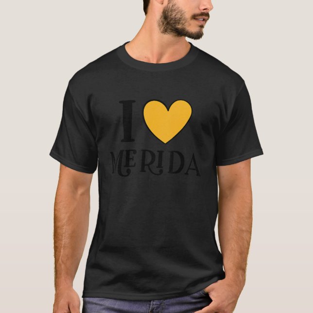 Camiseta Eu Amo Merida México Férias 3 (Frente)