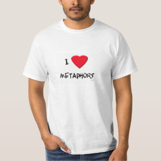 Camiseta Eu amo metáfora