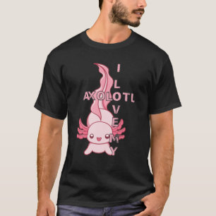 Camiseta Eu Amo Meu Adorável Salamander Lizard Lover Axolo