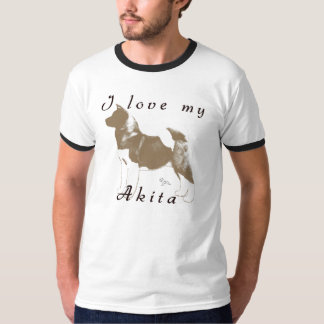 Camiseta eu amo meu akita