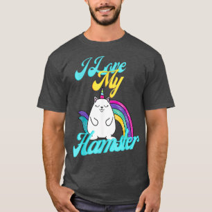 Camiseta Eu Amo Meu Amante de os animais Engraçado De Hams