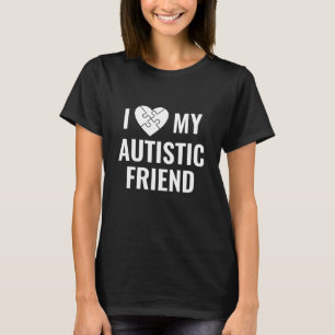 Camiseta Eu Amo Meu Amigo Autista
