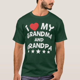 Camiseta Eu Amo Meu Amigo Avô E Avó