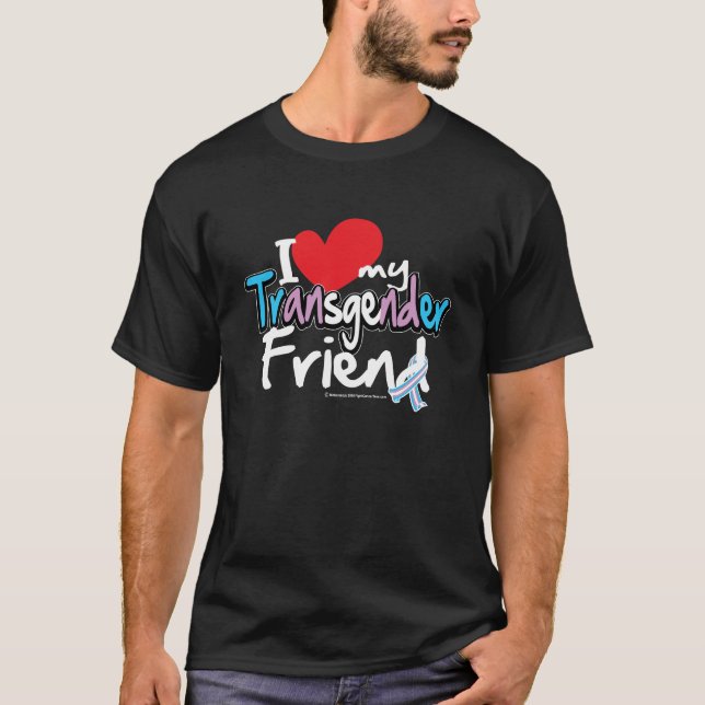 Camiseta Eu amo meu amigo do Transgender (Frente)