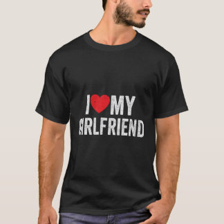 Camiseta Eu Amo Meu Amigo Eu Vermelho Meu Amigo Gf