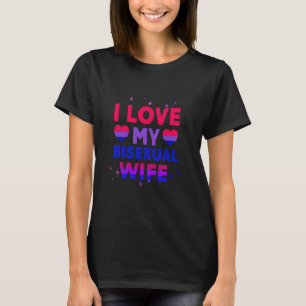 Camiseta Eu Amo Meu Aniversário do Orgulho Bi Cute Bi da Es