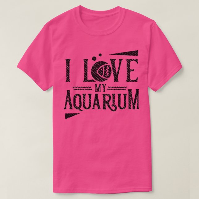 Camiseta Eu amo meu aquário 4 (Frente do Design)