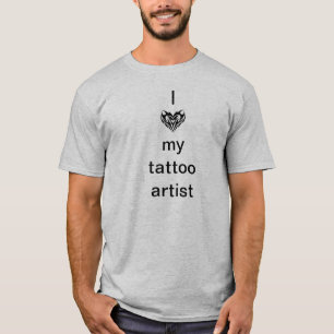 Camiseta Eu amo meu artista do tatuagem