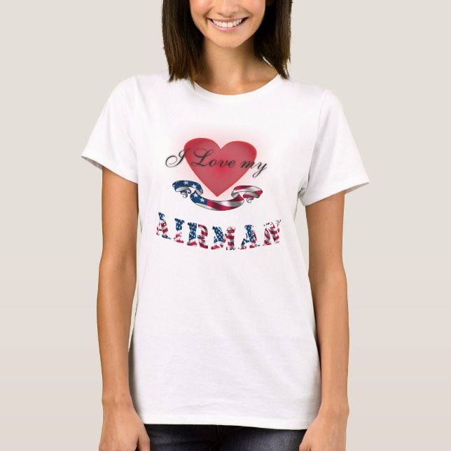 Camiseta Eu amo meu aviador (Frente)