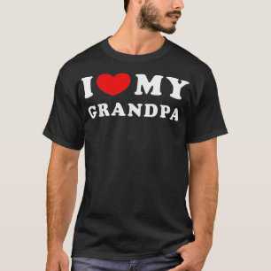 Camiseta Eu Amo Meu Avô, Eu Corto Meu Avô