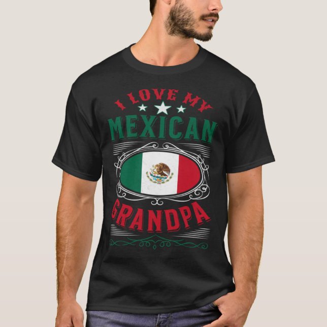Camiseta Eu amo meu avô mexicano (Frente)