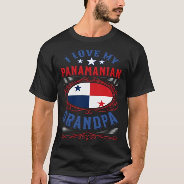 Camiseta Eu amo meu avô panamenho (Frente)