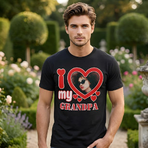 Camiseta Eu Amo Meu Avô Personalizado