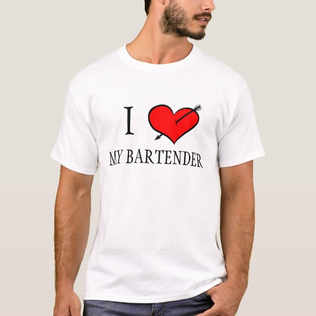 Camiseta Eu amo meu barman (Frente)
