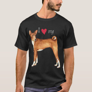 Camiseta Eu amo meu Basenji