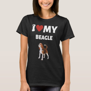 Camiseta Eu Amo Meu Beagle Adorable Dog Graphic 1