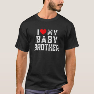 Camiseta Eu Amo Meu Bebê Irmão Família Correspondente Be