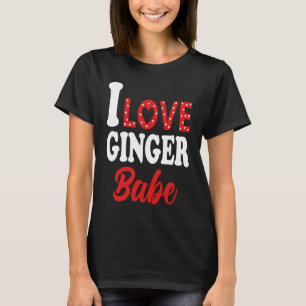 Camiseta Eu Amo Meu Bebê Ruivo Cabeça Vermelha