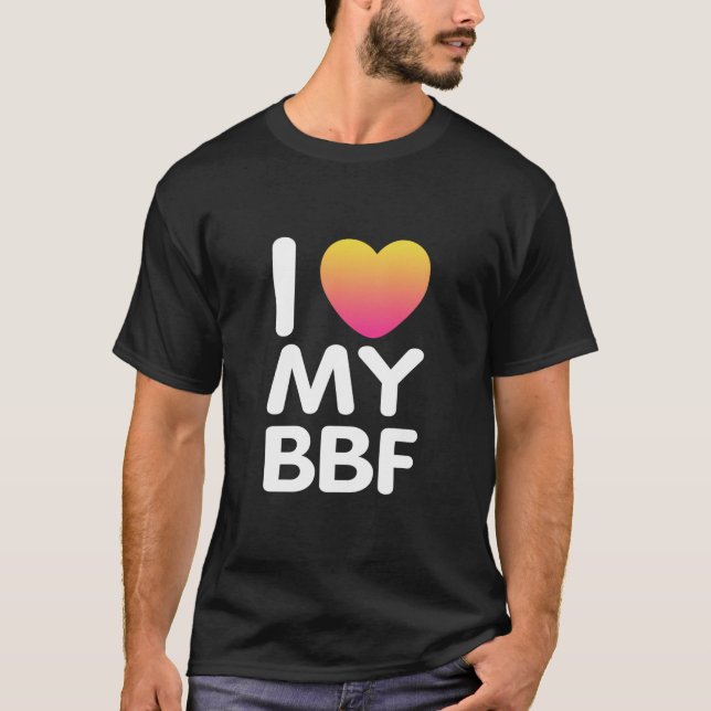 Camiseta Eu Amo Meu BFF (Frente)