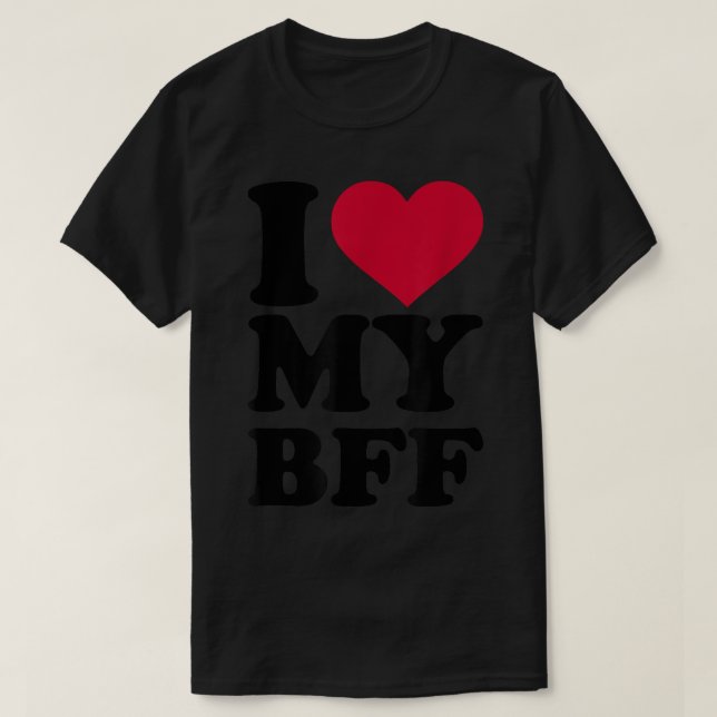 Camiseta Eu amo meu BFF (Frente do Design)