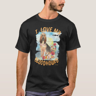Camiseta Eu Amo Meu Bloodhound