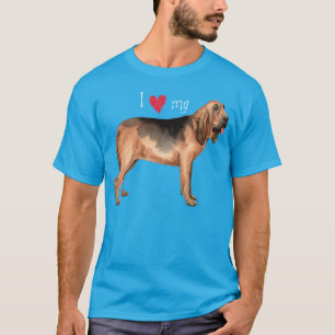 Camiseta Eu amo meu Bloodhound
