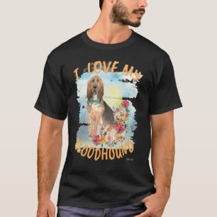 Camiseta Eu Amo Meu Bloodhound 1