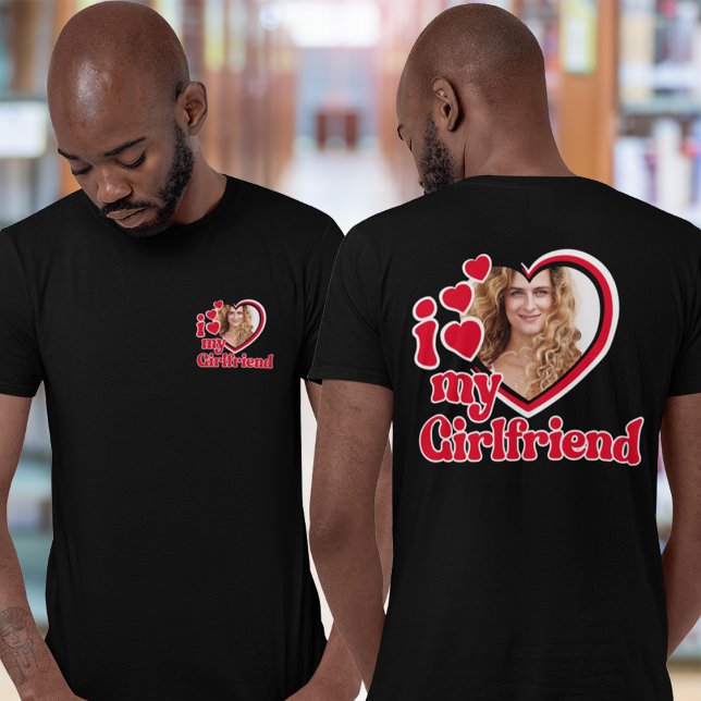 Camiseta Eu Amo Meu Bolso Personalizado De Namorada (Criador carregado)