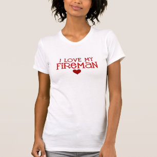Camiseta Eu amo meu bombeiro