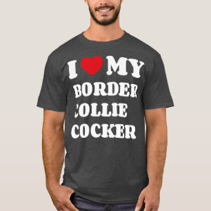Camiseta Eu Amo Meu Border Collie Cocker