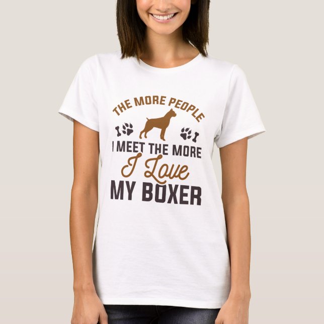 Camiseta Eu Amo Meu Boxer (Frente)