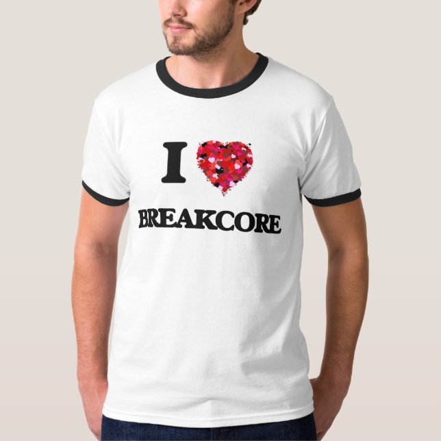 Camiseta Eu amo meu BREAKCORE (Frente)
