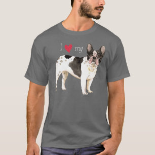 Camiseta Eu amo meu buldogue francês