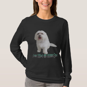 Camiseta Eu Amo Meu Cachorrinho Branco - Havanese