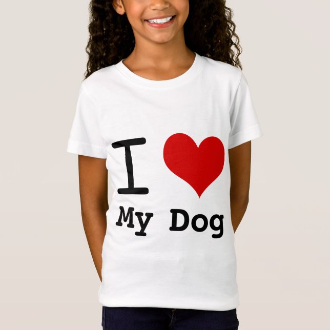 Camiseta Eu amo meu cachorro (Frente)