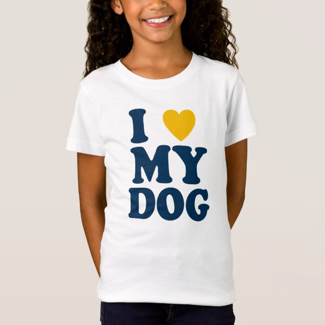 Camiseta Eu amo meu cachorro (Frente)