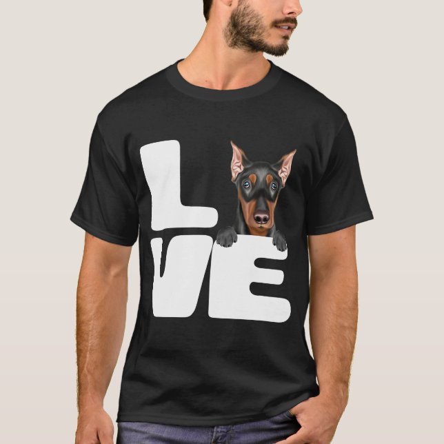 Camiseta Eu Amo Meu Cachorro Alemão (Frente)