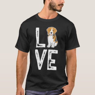 Camiseta Eu Amo Meu Cachorro Animal Da Beagle