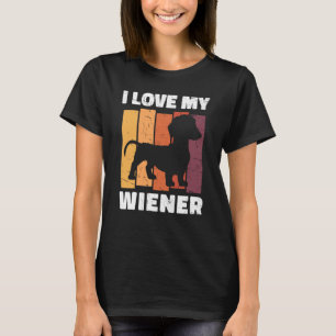 Camiseta Eu Amo Meu Cachorro Cachorro Pai Cachorro Canhoto