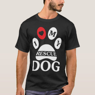 Camiseta Eu Amo Meu Cachorro De Emergência - Design de Impr