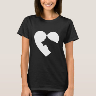 Camiseta Eu Amo Meu Cachorro De Pet German shepherd