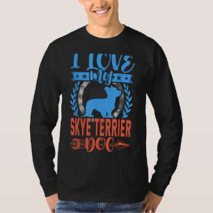 Camiseta Eu Amo Meu Cachorro De Skye Terrier